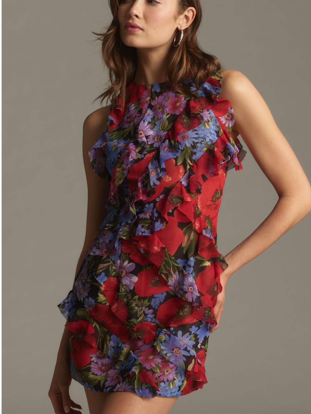 Anthropologie Ruffle Dress
